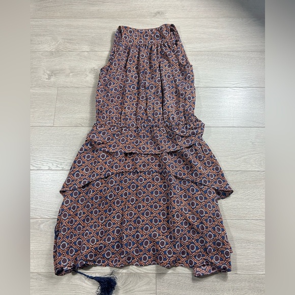 Derek Lam 10 Crosby Multi Printed Silk V-Neck Dress - Picture 5 of 12